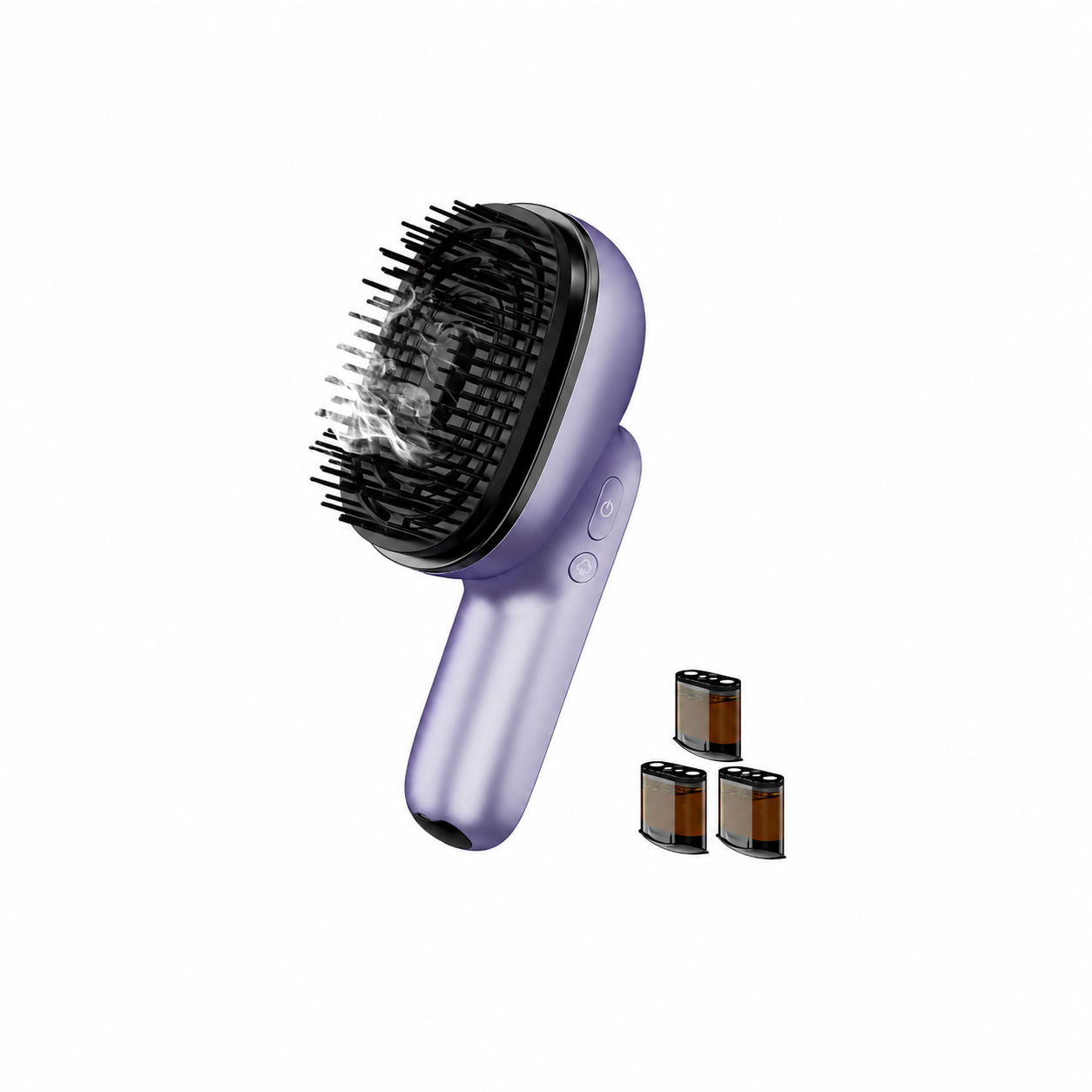 Electric Scalp Massage Brush with Red Light, Vibrating Hair Growth Massager, Portable Deep Brush Head Tool with Essential Oil Spray Function